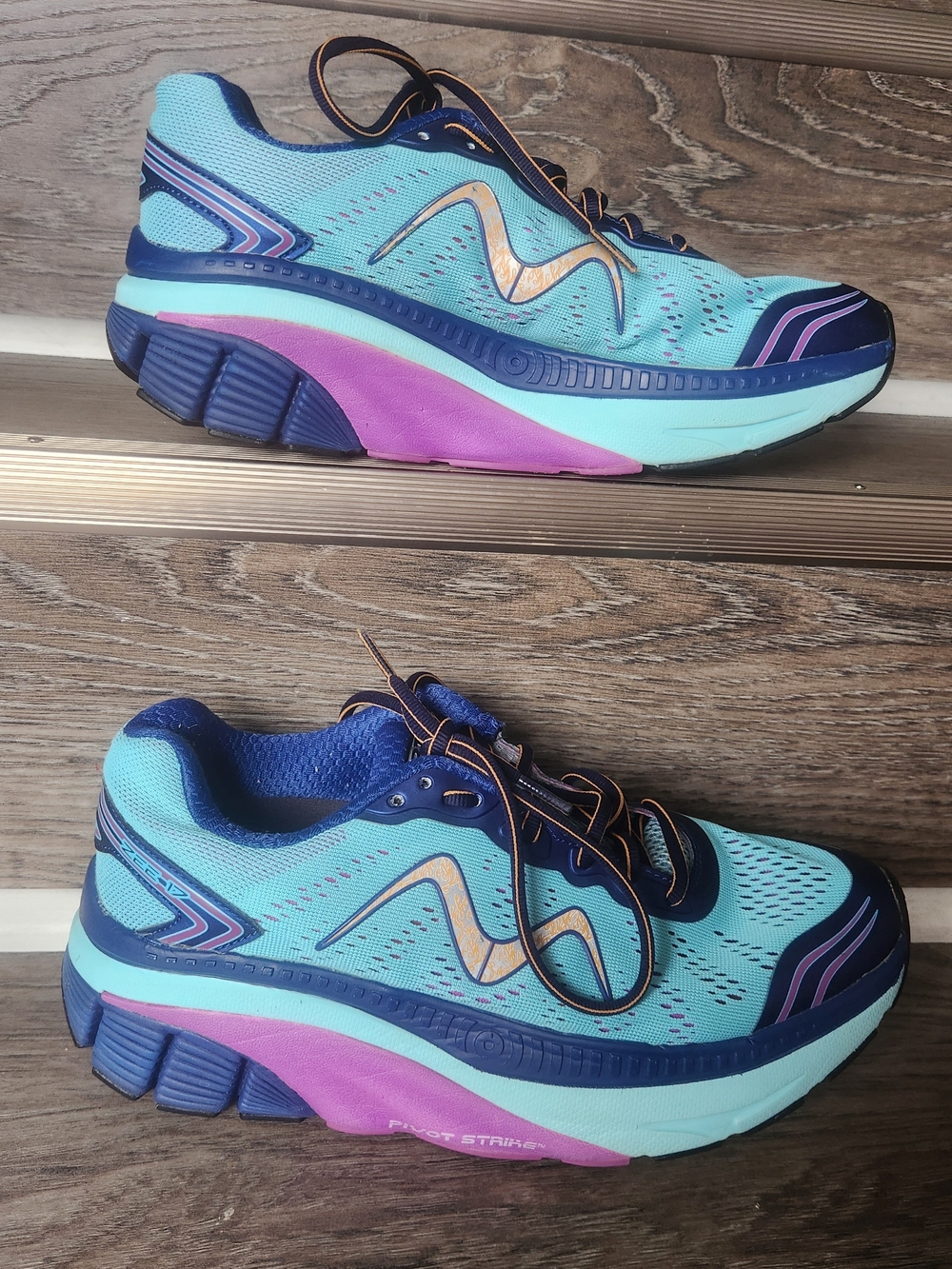 MBT Women’s Aqua and Purple Athletic Walking Shoes